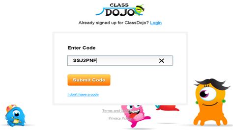 class dojo enter code
