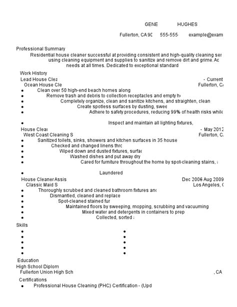 cleaner bio examples