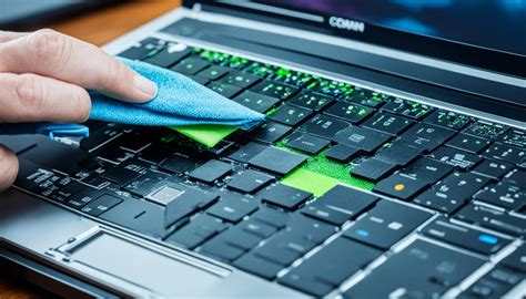 cleaning laptop