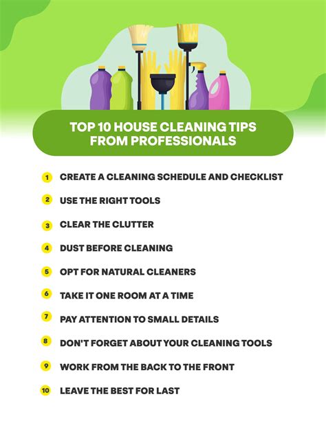 cleaning tips and tricks list