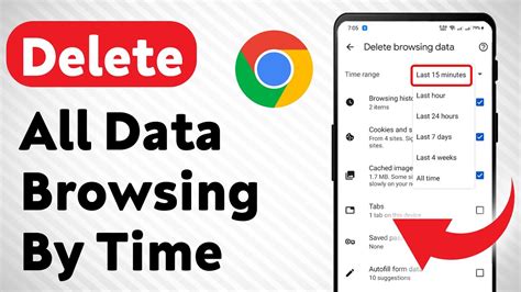clear all browsing data chrome
