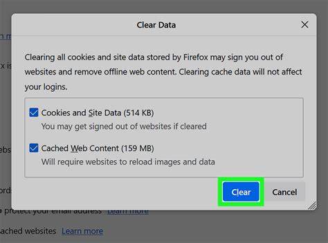 Membersihkan Cache dan Cookie Browser