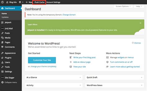 clear cache wordpress godaddy