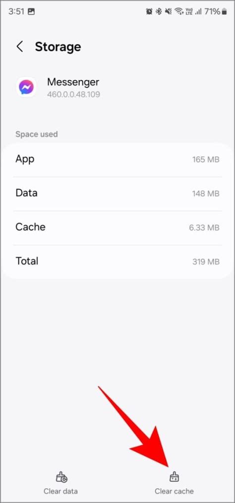 clear facebook messenger cache iphone