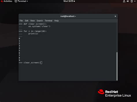clear idle shell