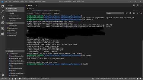 clear terminal visual studio code mac