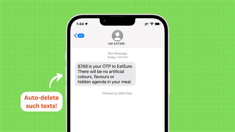 clear verification code text message