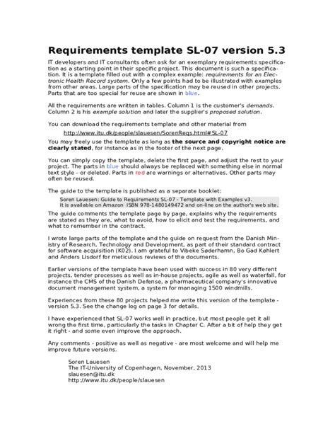 client requirements document example