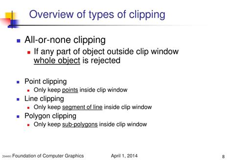 clipping and its types in computer graphics