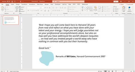 closing presentation speech example