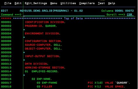 cobol indexed file example