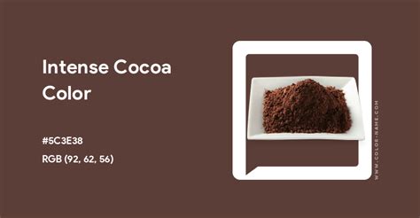 cocoa powder hex code