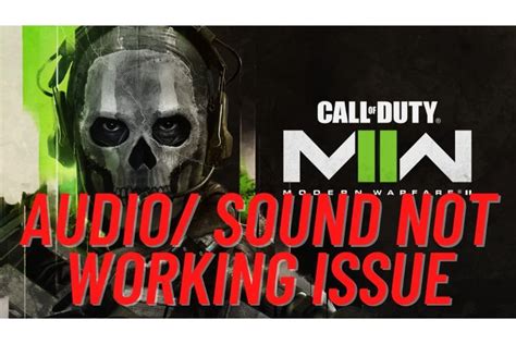 cod audio not working pc