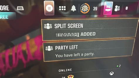 cod bo6 split screen not working ps5