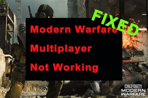 cod multiplayer not working ps4