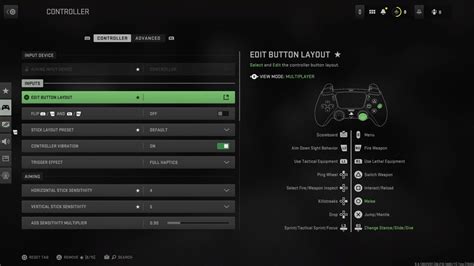 cod mw2 pc controller right stick not working