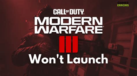 cod mw3 doesn't launch ps5