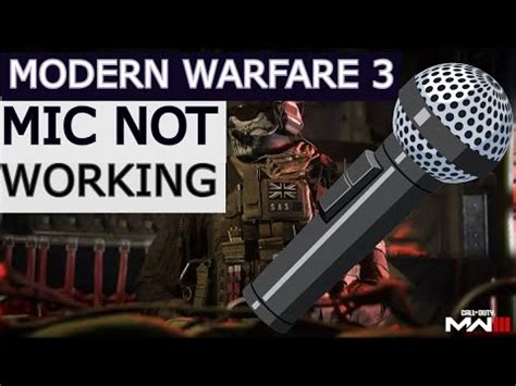 cod mw3 mic not working ps5