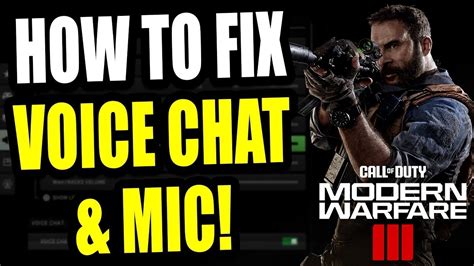 cod mw3 voice chat not working ps5