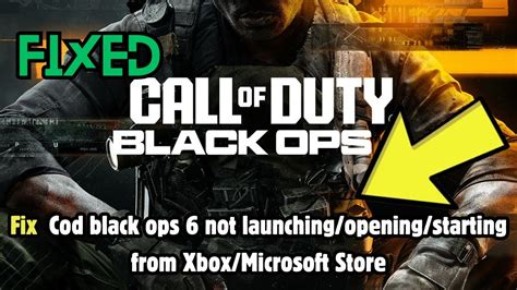 cod not opening on xbox