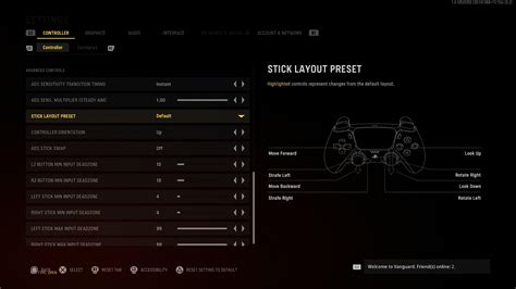 cod ps5 controller settings