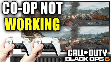 cod split screen not working ps5