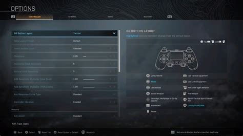 cod warzone ps5 controller settings