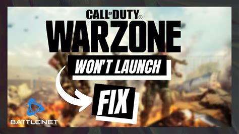 cod warzone won't open