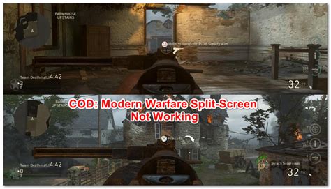 cod ww2 split screen not working