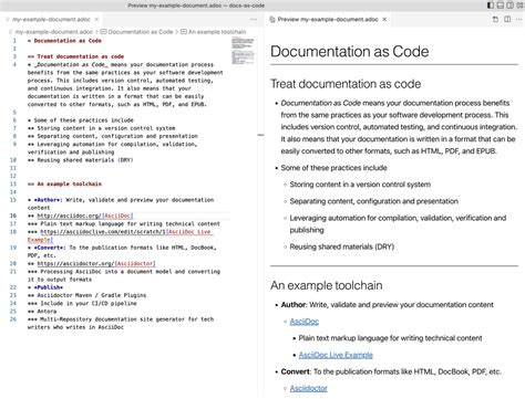 code documentation example pdf