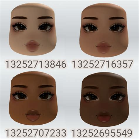 code for face in roblox