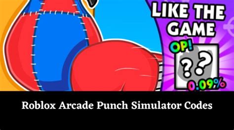 code in arcade punch simulator 2025