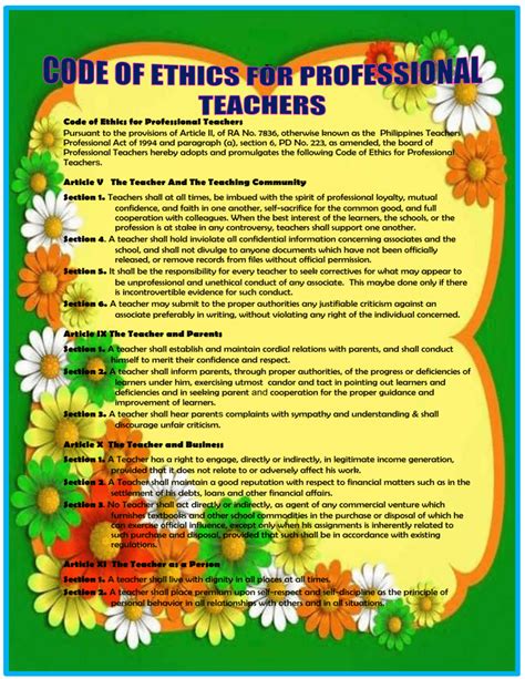 code of ethics in education philippines