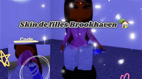 code skin roblox brookhaven fille