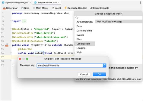code snippet sample
