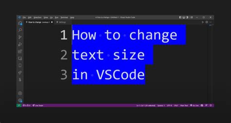code to change font size