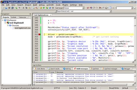 codeblocks mingw version