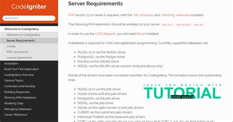 codeigniter 4 requirements