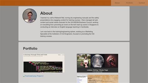 codepen portfolio examples