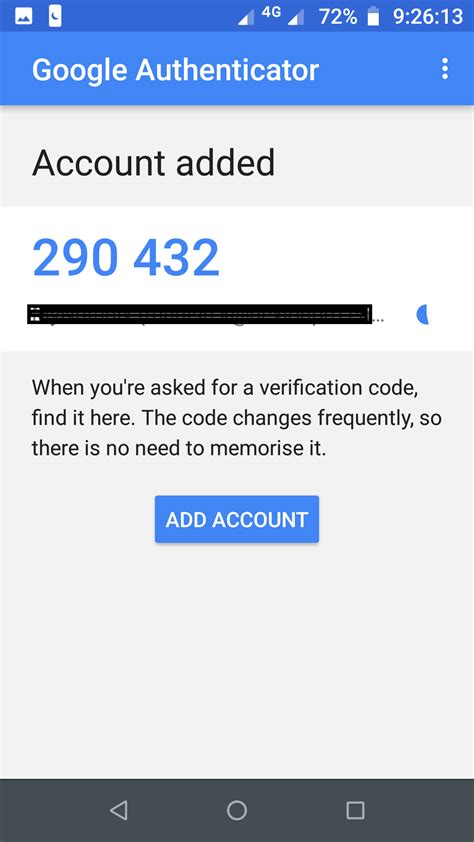 codes for google authenticator