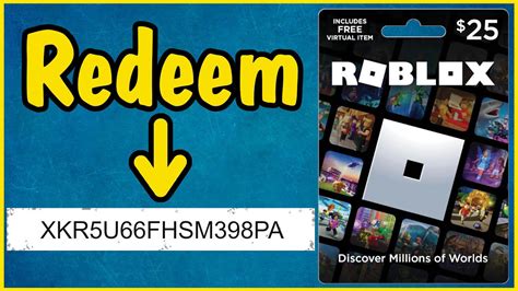 codes for redeem roblox card