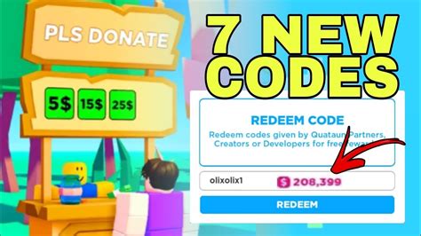codes to redeem in roblox pls donate