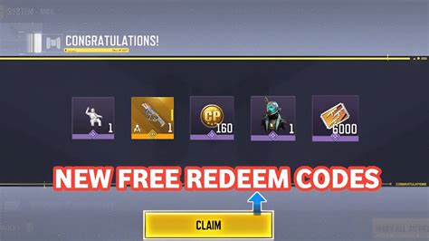 codm latest redeem code today