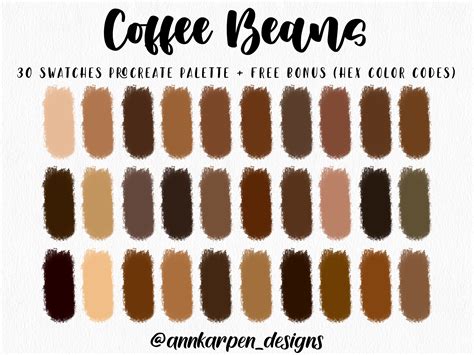 coffee bean color code