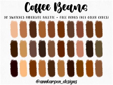 coffee bean hex code