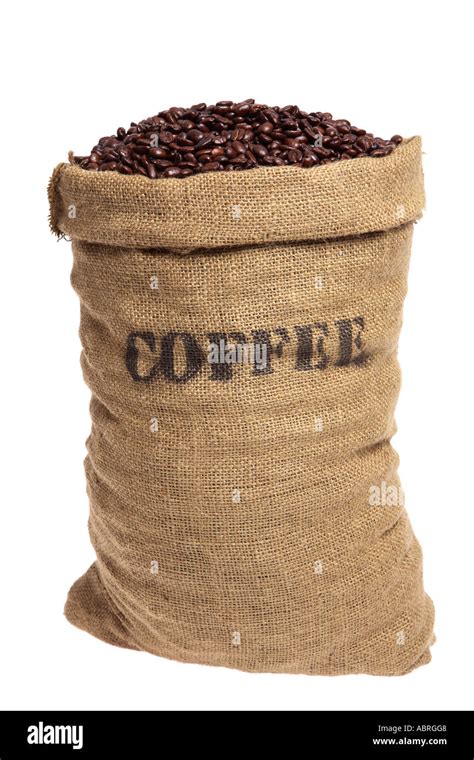 coffee beans in burlap sack
