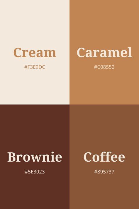 coffee colour code in canva