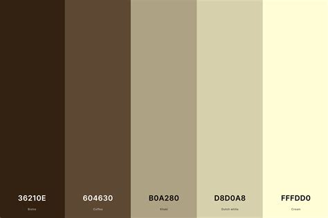 coffee cream hex code