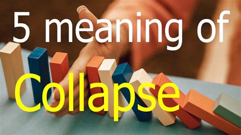 collapsed meaning in urdu with example