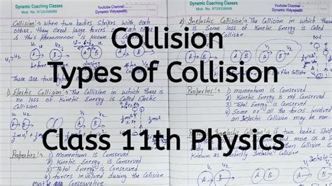 collision definition in physics class 11